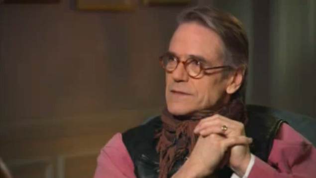 Jeremy Irons is interviewed on the set of Impressionism