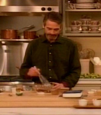 Jeremy Irons cooking
