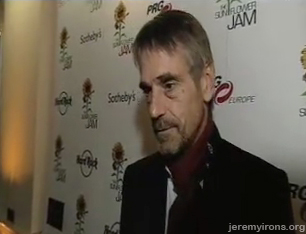 Jeremy Irons is interviewed at The Sunflower Jam 2007