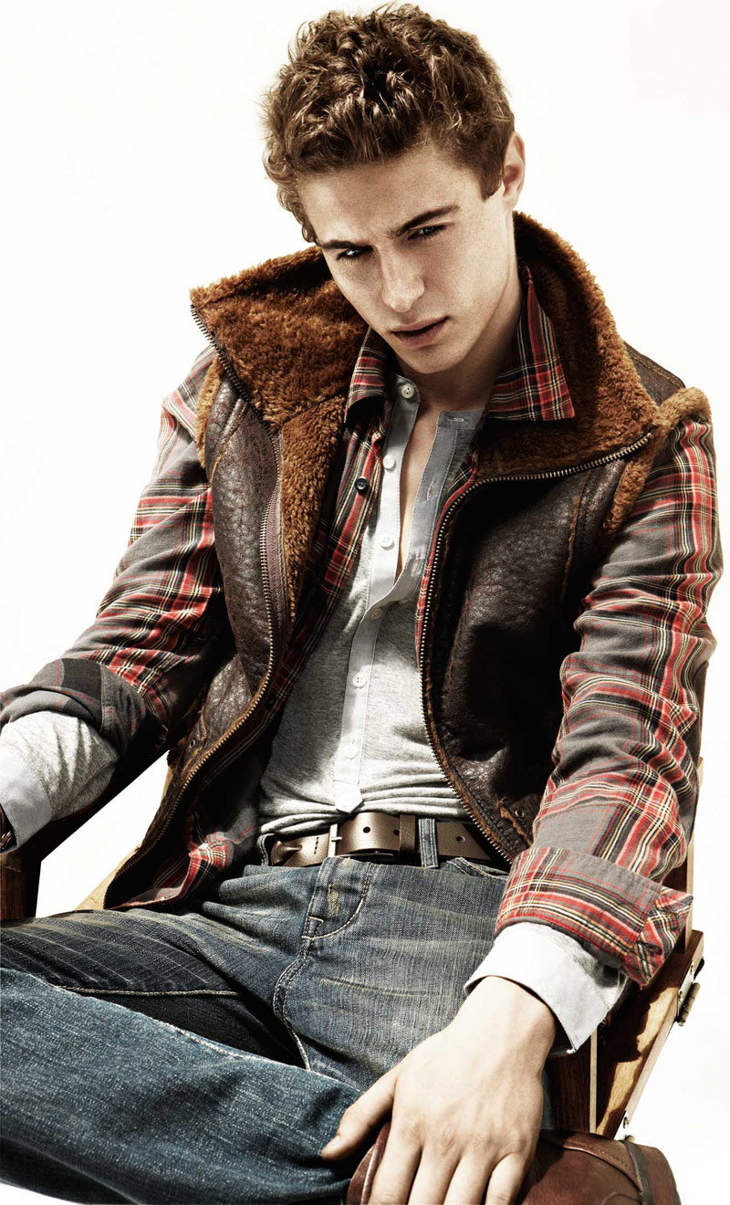 Max Irons modeling for Mango
