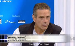 Jeremy Irons screen captures from the Appaloosa press conference in Toronto