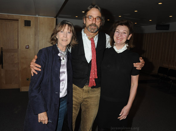 Eileen Atkins, Jeremy Irons and Josephine Hart