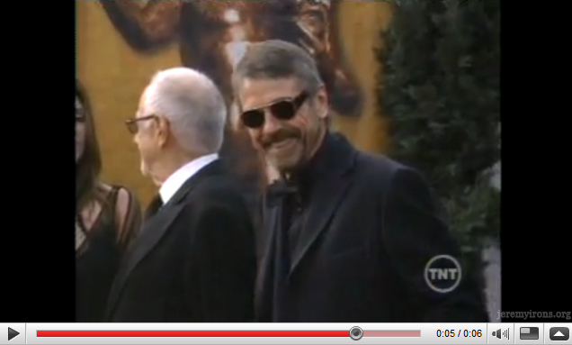 Jeremy Irons on the red carpet at the 2007 SAG Awards