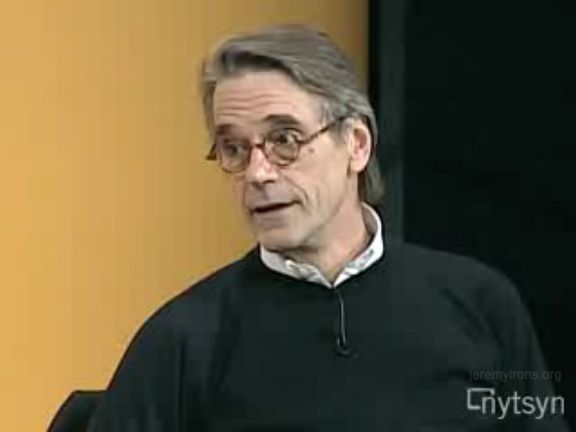 Jeremy Irons - What actors can learn from MTV